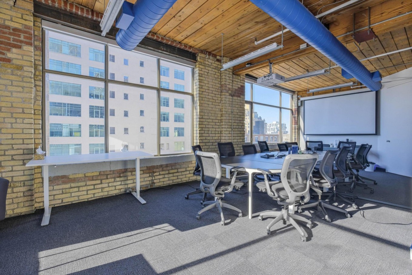 Bright brick and beam space