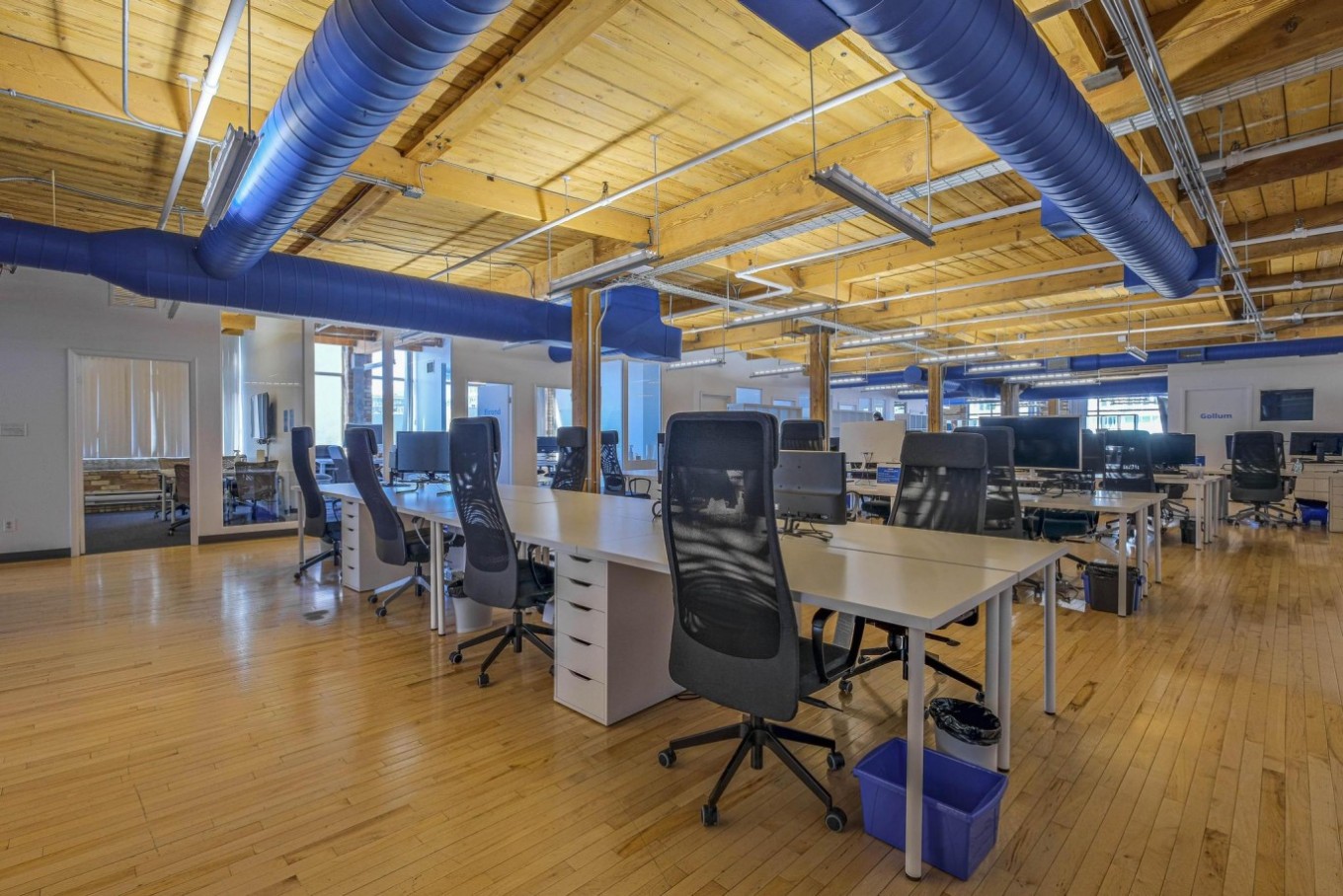 Bright brick and beam space