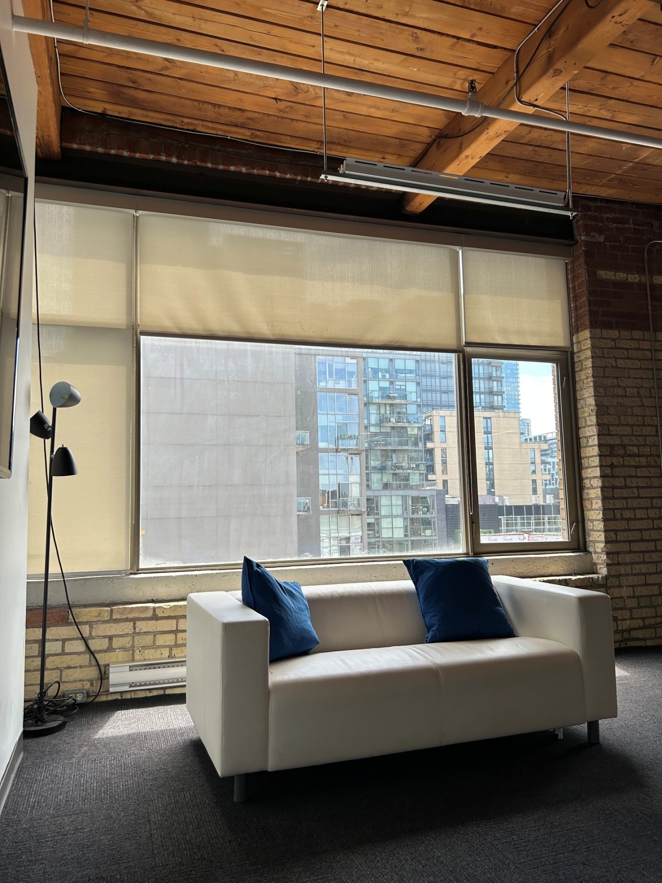Bright brick and beam space